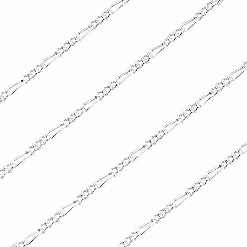 [シアーズ] シルバー925 SILVER 925 フィガロ2面カットチェーン 幅 1.3mm 長さ 60cm sfg4【シルバー925 幅フィガロ2面カットチェーン 幅 1.3mm 長さ 60cm】