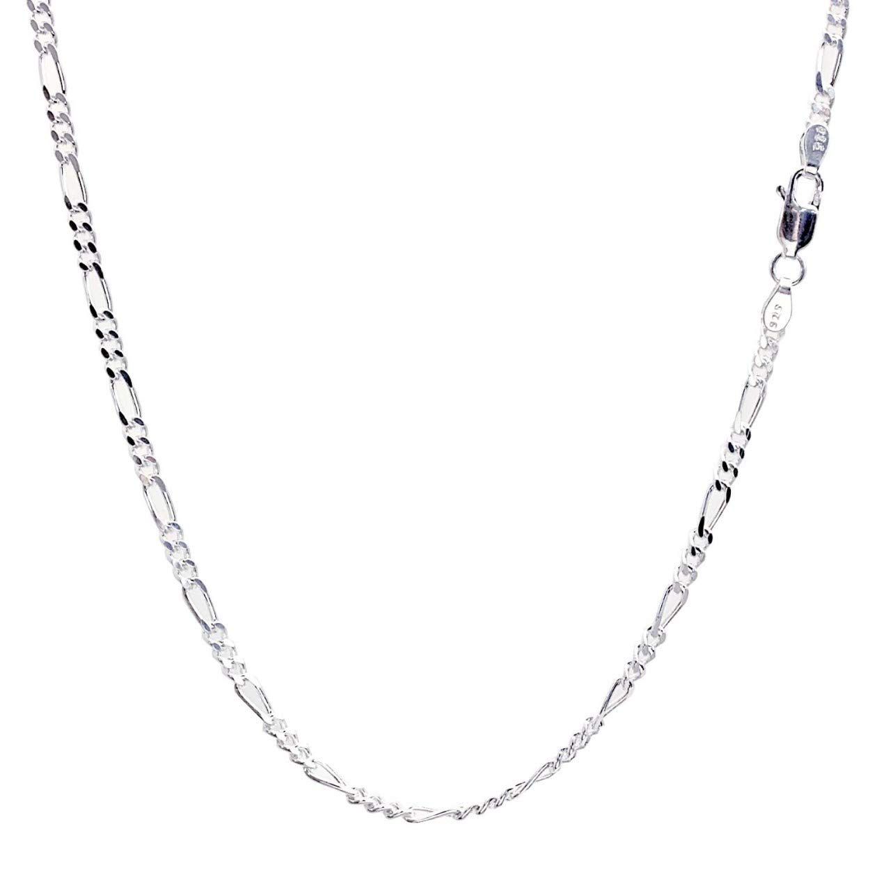 [シアーズ] シルバー925 SILVER 925 フィガロ2面カットチェーン 幅 2.8mm 長さ 45cm sfg8【シルバー925 幅フィガロ2面カットチェーン 幅 2.8mm 長さ 45cm】