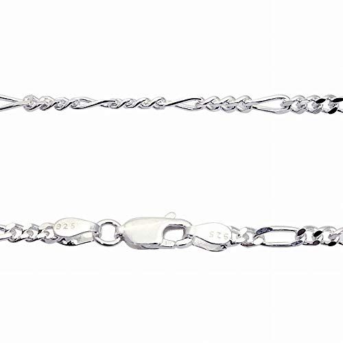 [シアーズ] シルバー925 SILVER 925 フィガロ2面カットチェーン 幅 2.8mm 長さ 45cm sfg8【シルバー925 幅フィガロ2面カットチェーン 幅 2.8mm 長さ 45cm】