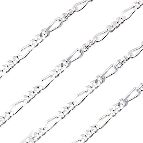 Sears シアーズ フィガロ 2面カット 喜平チェーンネックレス 925刻印 幅3.4mm 長さ60cm メンズ レディース【シルバー925 幅フィガロ2面チェーン 幅 3.4mm 長さ 60cm】 Sears シアーズ フィガロ 2面カット 喜平チェーンネックレス 925刻印 幅3.4mm 長さ60cm メンズ レディース【シルバー925 幅フィガロ2面チェーン 幅 3.4mm 長さ 60cm】