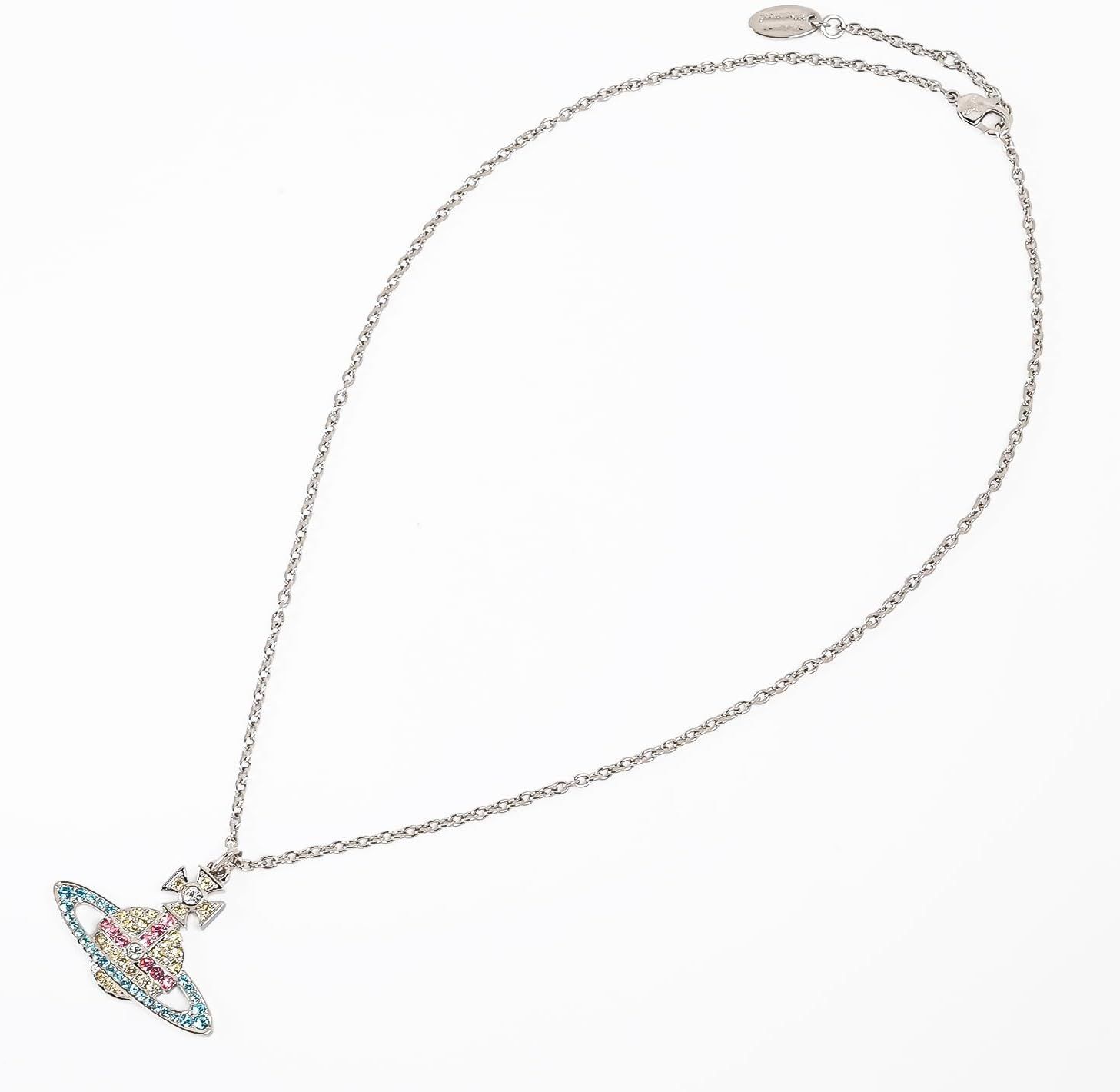 [ヴィヴィアンウエストウッド] ネックレス ペンダント KIKA レディース シルバー アクア マルチカラー 6302009402P708 ジュエリー [並行輸入品]