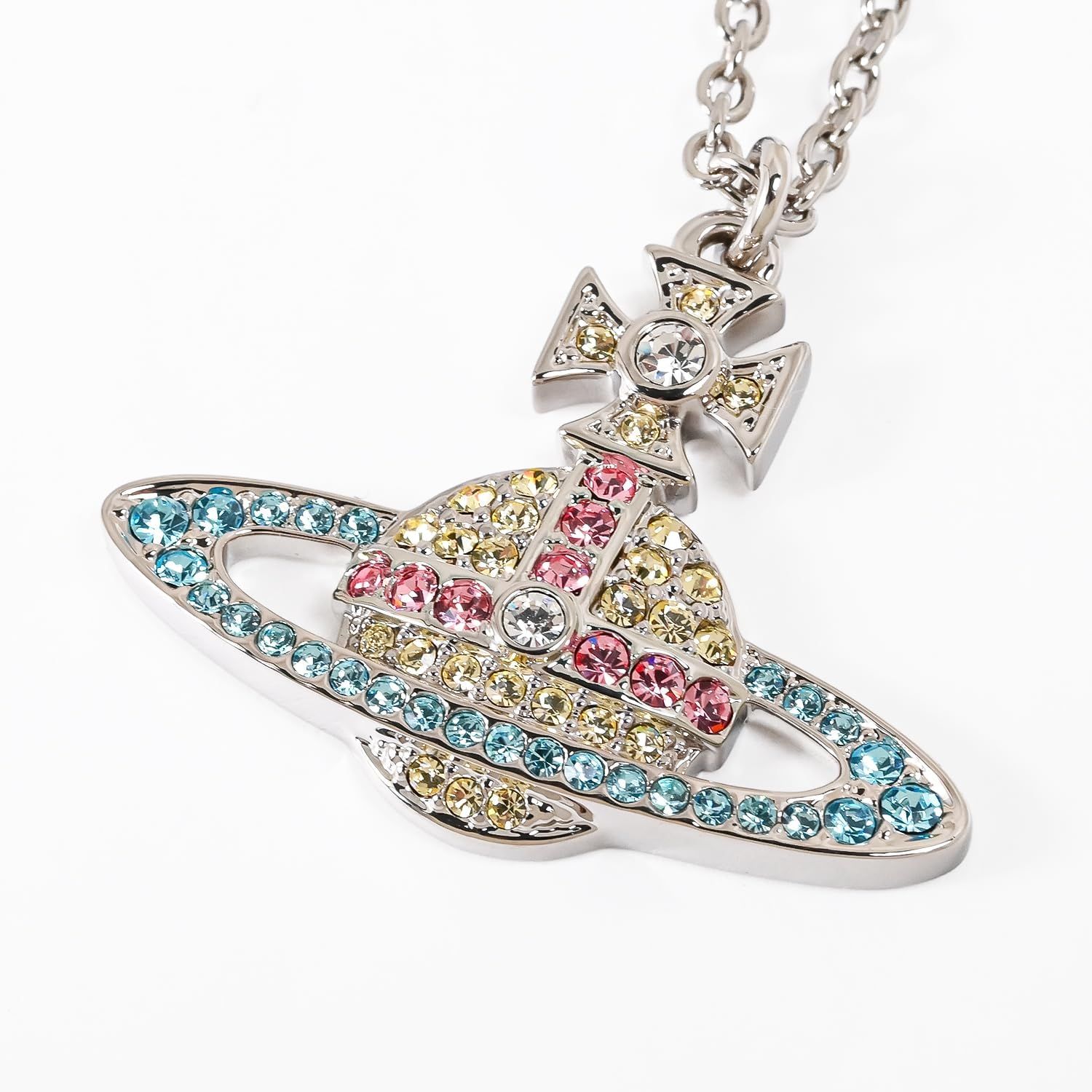 [ヴィヴィアンウエストウッド] ネックレス ペンダント KIKA レディース シルバー アクア マルチカラー 6302009402P708 ジュエリー [並行輸入品]