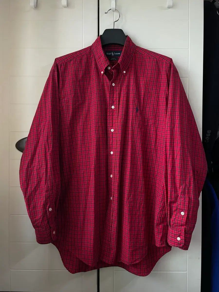 L ポロラルフローレン ブレイク シャツ レッド CHECK