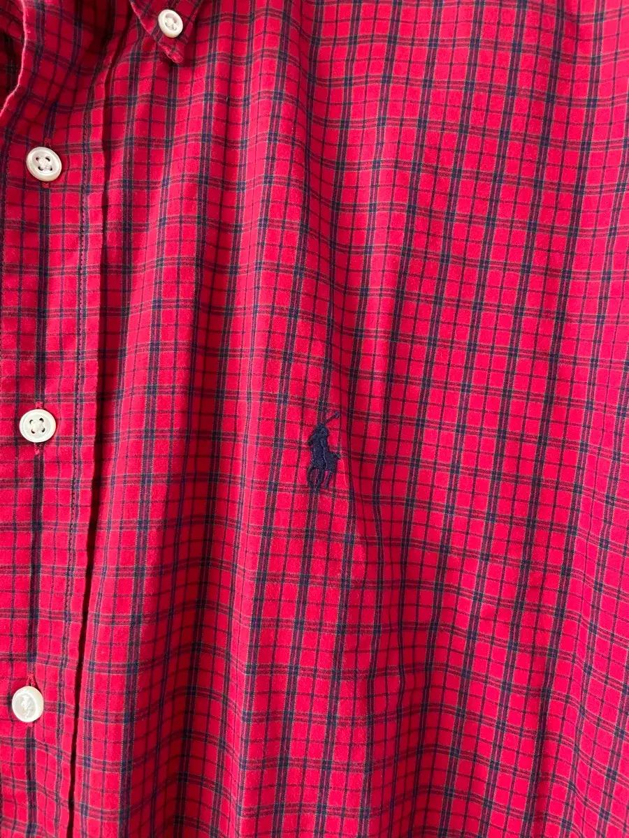 L ポロラルフローレン ブレイク シャツ レッド CHECK