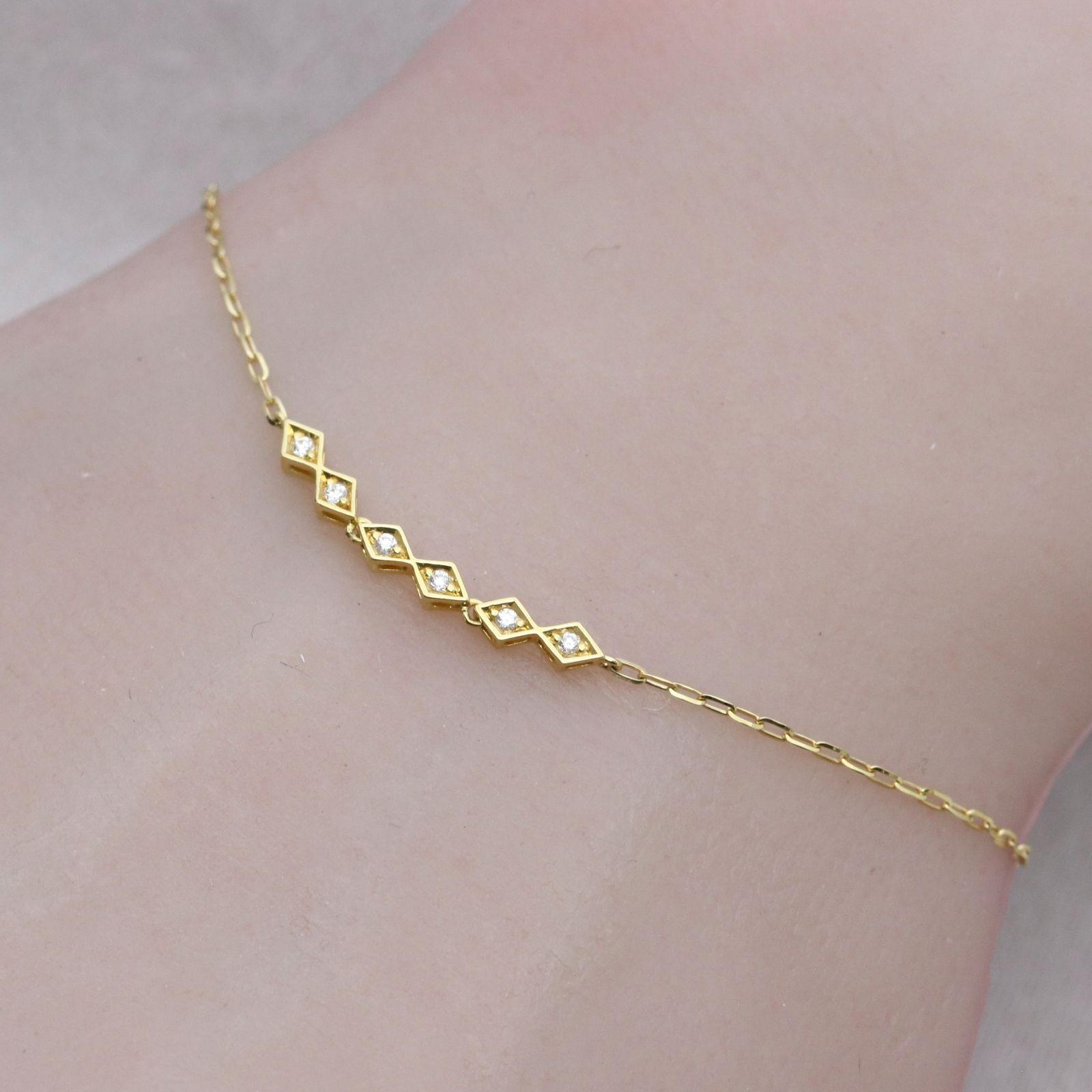 スタージュエリー ブレスレット K18 ダイヤモンド 0.03ct STAR JEWELRY