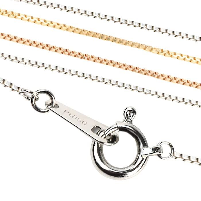 [OKKO] チェーンのみ ベネチアンチェーン ネックレス レディース ギフト 細い 幅0.45mm プラチナ850 40cm