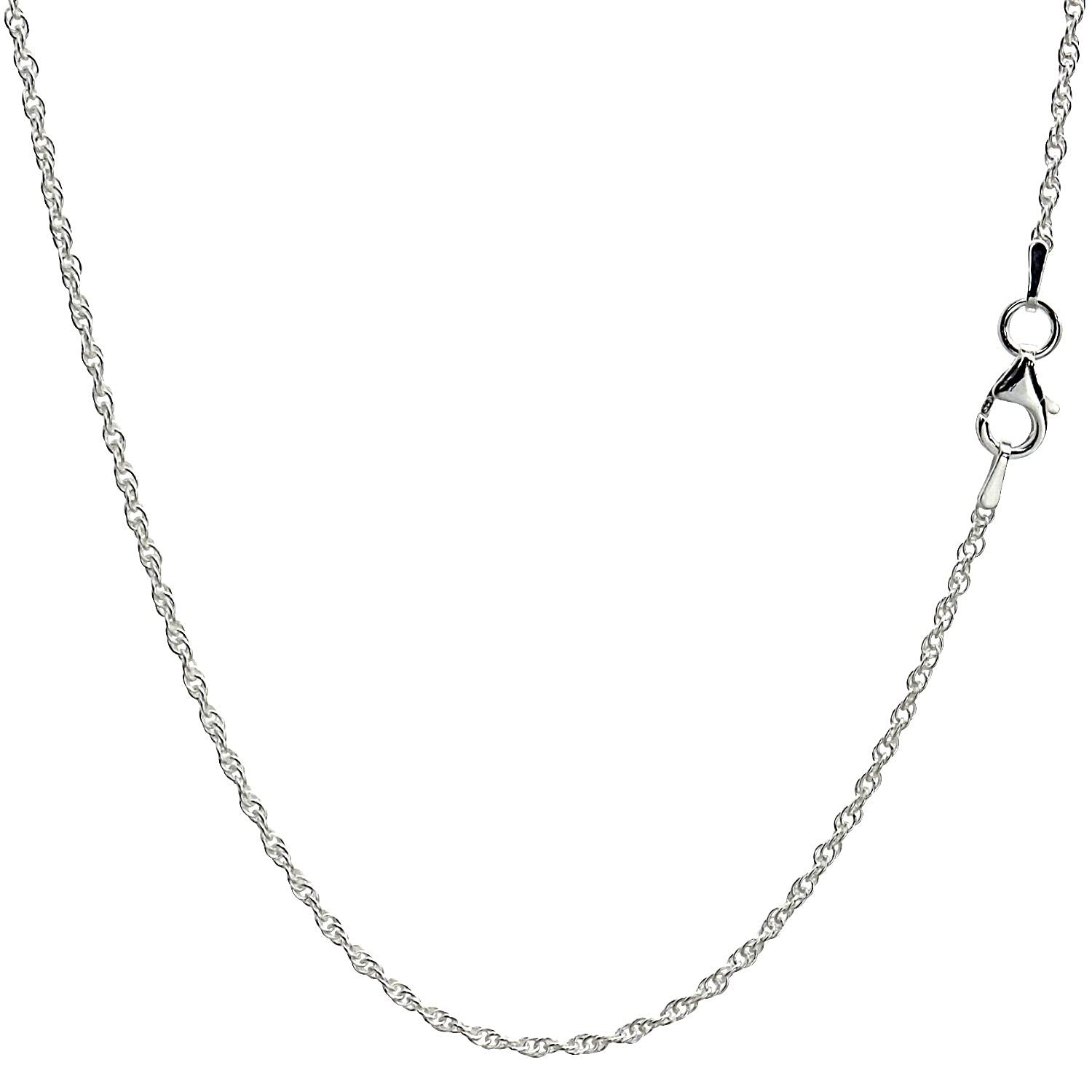 [シアーズ] ロープ チェーン ネックレス シルバー sv 925 幅 1.8mm 40cm【シルバー925 幅 1.8mm 40cm】