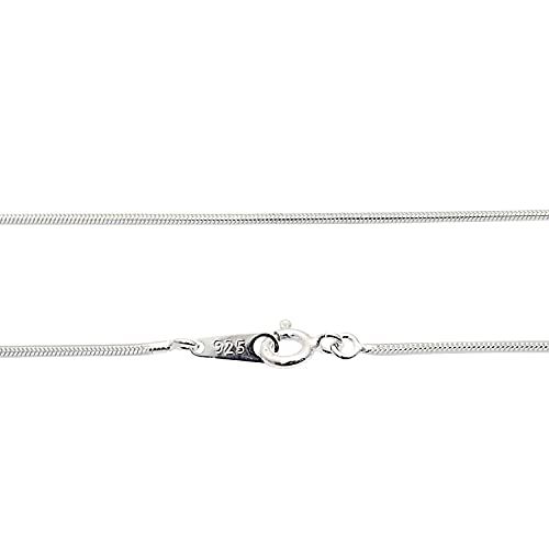[シアーズ] スネーク チェーン ネックレス シルバー sv 925 幅 1.1mm 55cm【シルバー925 幅 1.1mm 長さ 55cm】