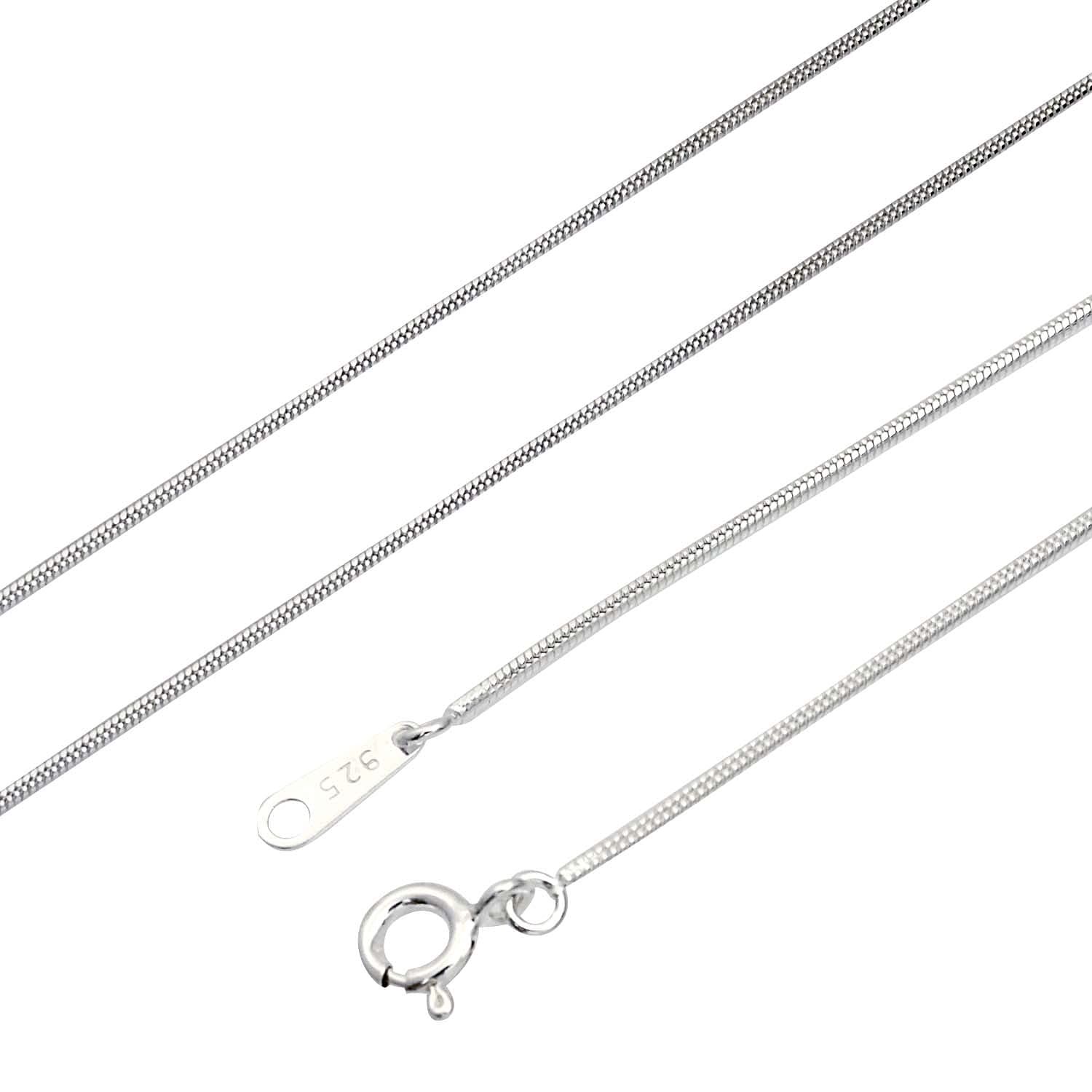 [シアーズ] スネーク チェーン ネックレス シルバー sv 925 幅 1.1mm 55cm【シルバー925 幅 1.1mm 長さ 55cm】