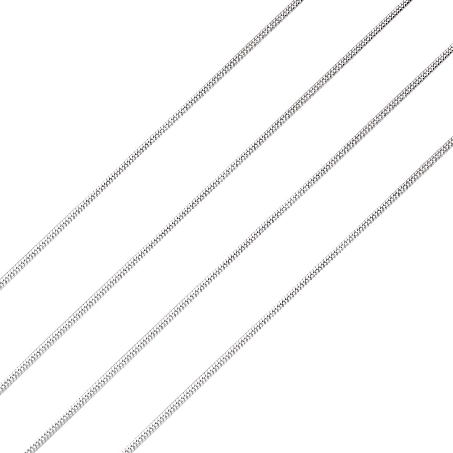 [シアーズ] スネーク チェーン ネックレス シルバー sv 925 幅 1.1mm 55cm【シルバー925 幅 1.1mm 長さ 55cm】