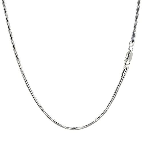 [シアーズ] スネーク チェーン ネックレス シルバー sv 925 幅 2.0mm 50cm【シルバー925 幅 2.0mm 長さ 50cm】