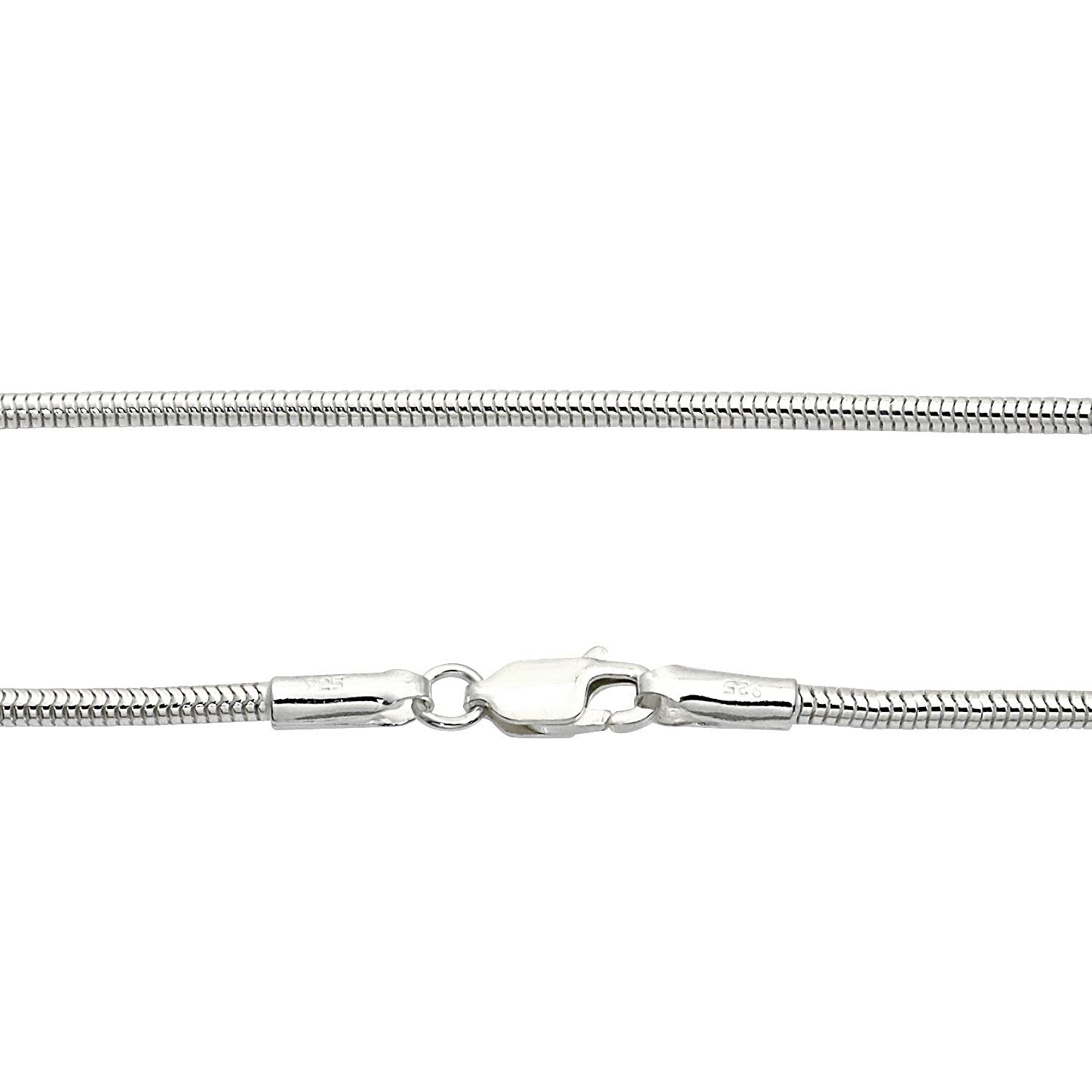 [シアーズ] スネーク チェーン ネックレス シルバー sv 925 幅 2.0mm 50cm【シルバー925 幅 2.0mm 長さ 50cm】