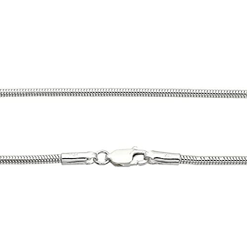 [シアーズ] スネーク チェーン ネックレス シルバー sv 925 幅 2.0mm 50cm【シルバー925 幅 2.0mm 長さ 50cm】