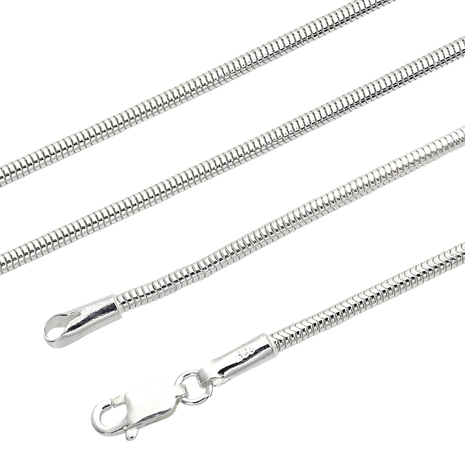 [シアーズ] スネーク チェーン ネックレス シルバー sv 925 幅 2.0mm 50cm【シルバー925 幅 2.0mm 長さ 50cm】