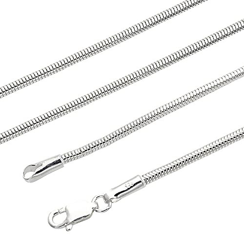 [シアーズ] スネーク チェーン ネックレス シルバー sv 925 幅 2.0mm 60cm【シルバー925 幅 2.0mm 長さ 60cm】