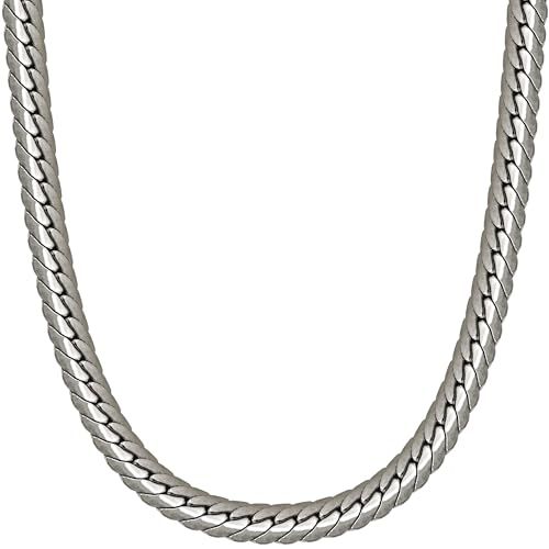 ファイテン チタンネックレス 平喜平 幅5.5mm 純チタン製 スポーツ 健康 日本製 phiten 40cm 50cm 60cm 70cm メンズ【50.0 センチメートル】