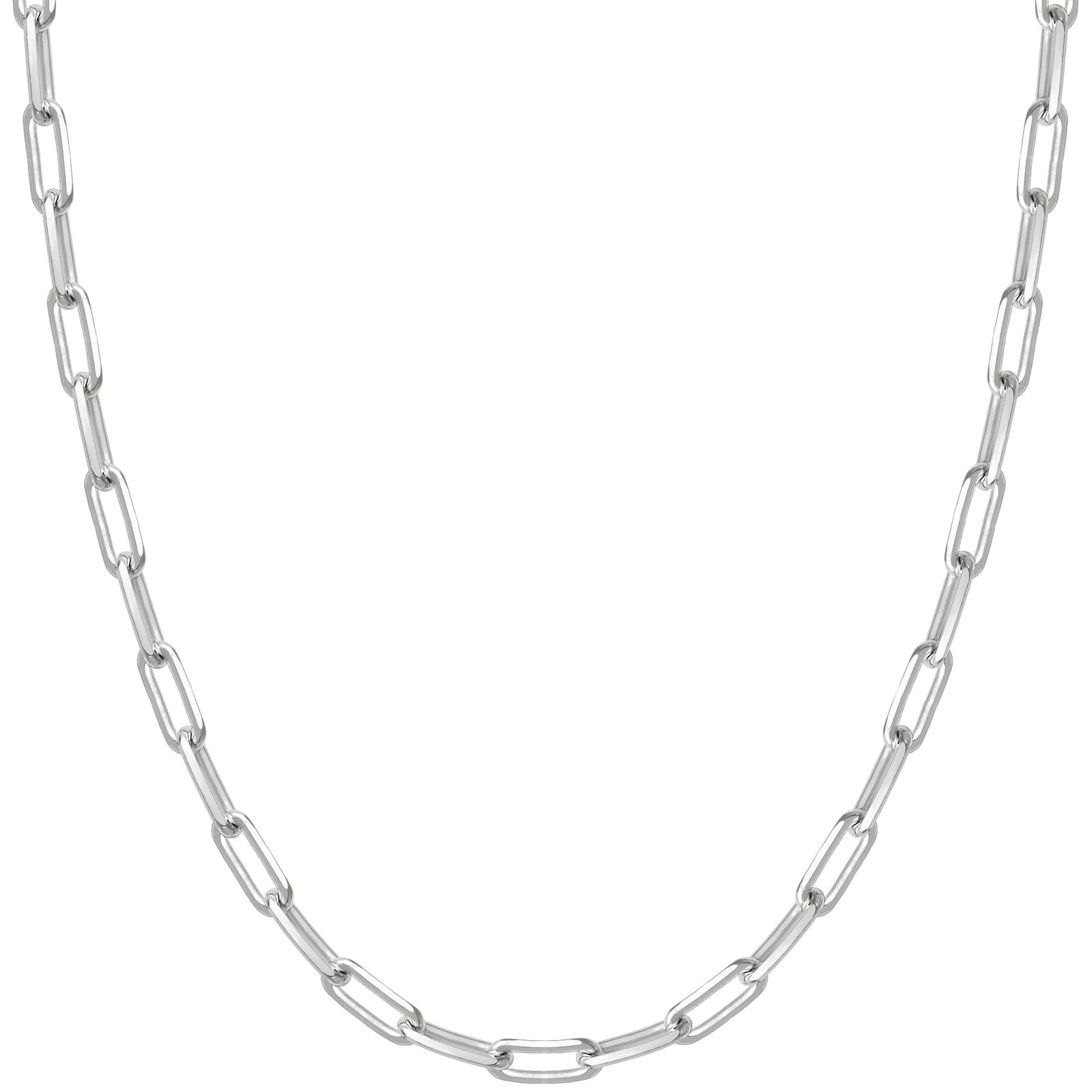 新宿銀の蔵 シルバー925 4面カット 長あずきチェーン 幅3.0mm 40cm 45cm 50cm 55cm 60cm ネックレス メンズ レディー【70.0 センチメートル 2.0mm シルバー】