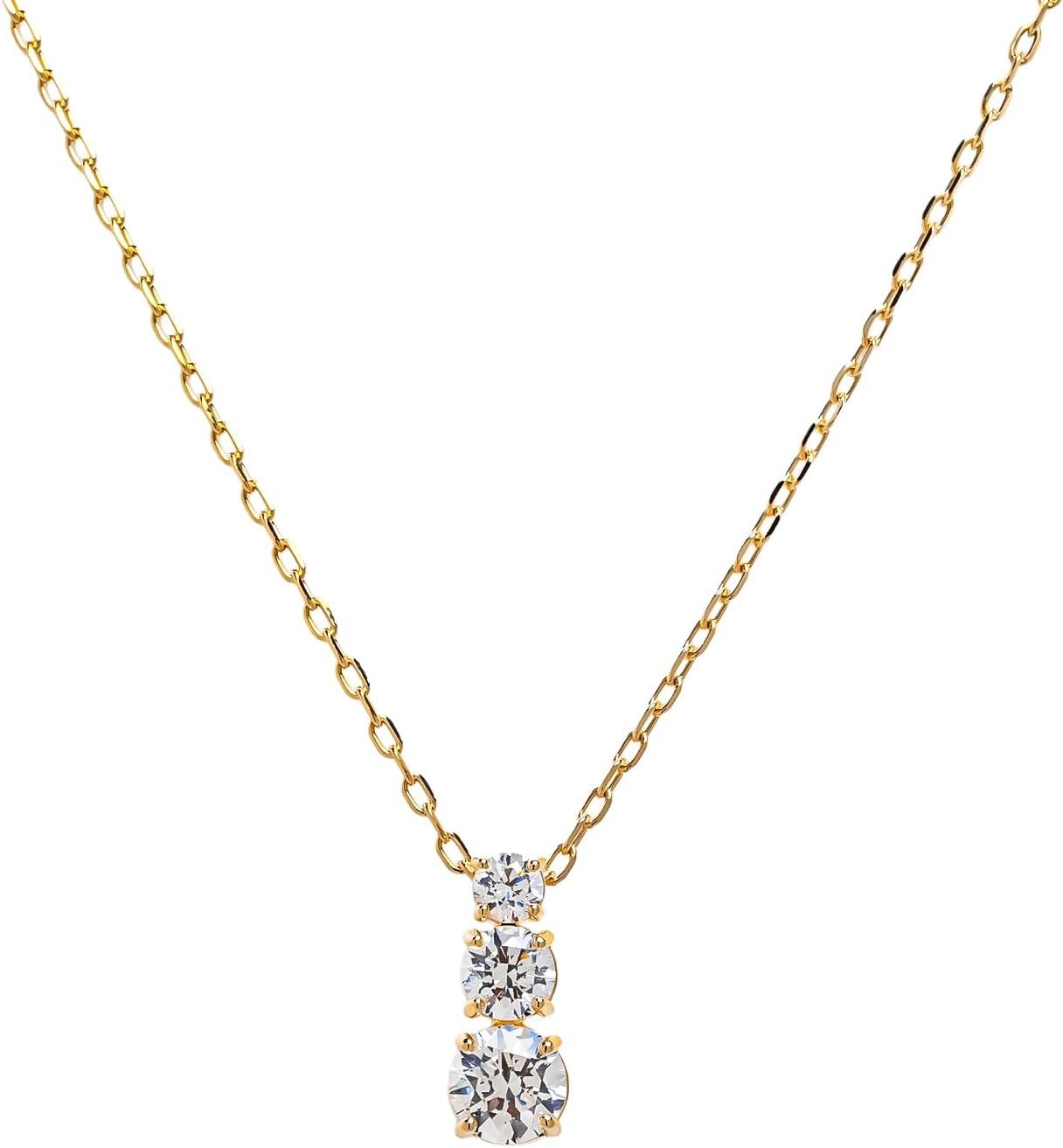 スワロフスキー ネックレス Stilla Attract クリア ゴールド 5723298 ジュエリー アクセサリー ペンダント [並行輸入品]