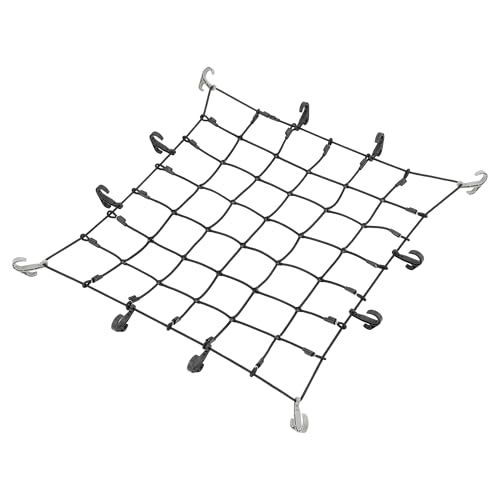 カーメイト(Carmate) INNO 車用 カーゴネット S サイズ(90cm x 80cm)線径8mm 極太ゴム フックの数:12 荷物 固定 用ネット 伸縮率200％ フック 脱着可能 ラック デッキ 落下防止 ラゲッジネット IN81 0e63e237