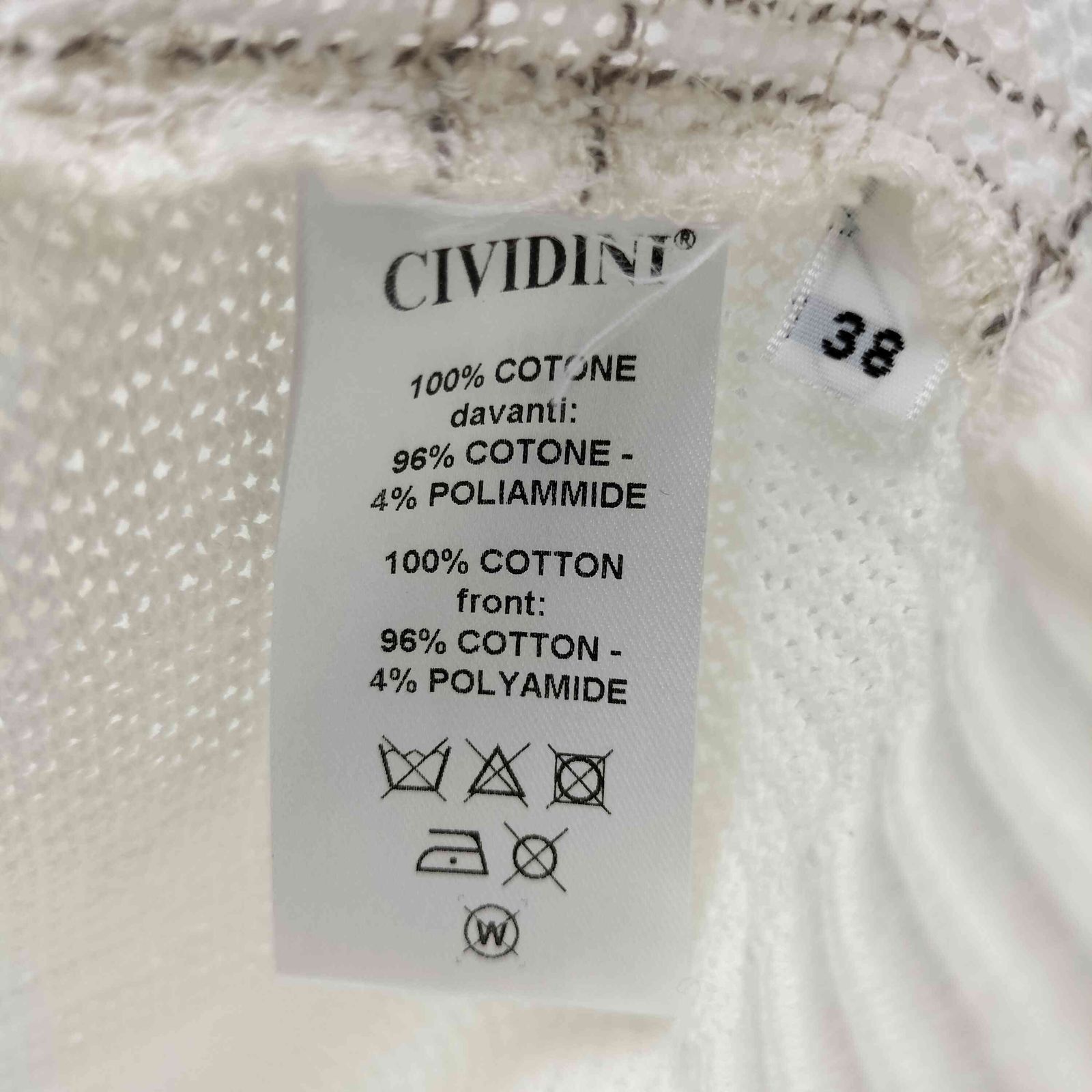 チヴィディーニ CIVIDINI 編み込みニットカーディガン レディース 表記