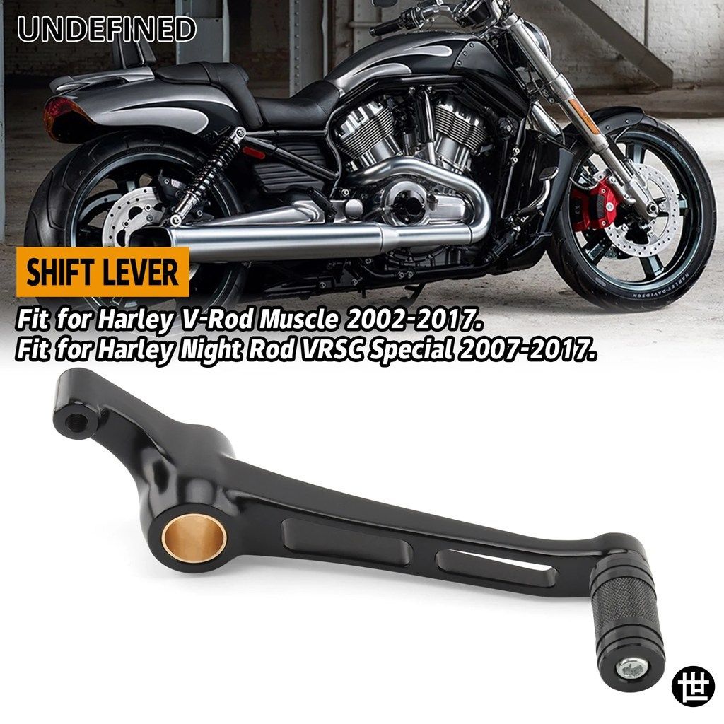 ハーレー V-ROD MUSCLE 2002-2017NIGHT ROD VRSC SPECIAL 2007-2017 用バイク シフトアームレバーペグペダル アルミ ブラッククローム