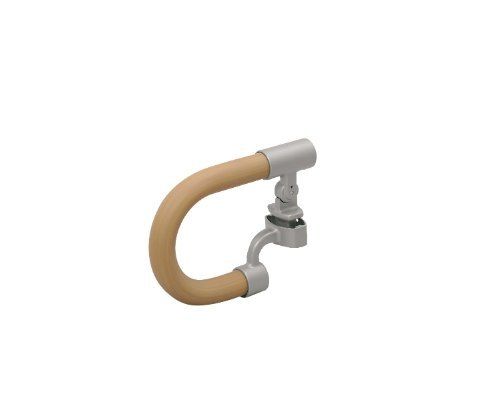新品 アロン 安寿アプローチ用手すり エンド手すり(高さ調節無し用) ライトブラウン 535983