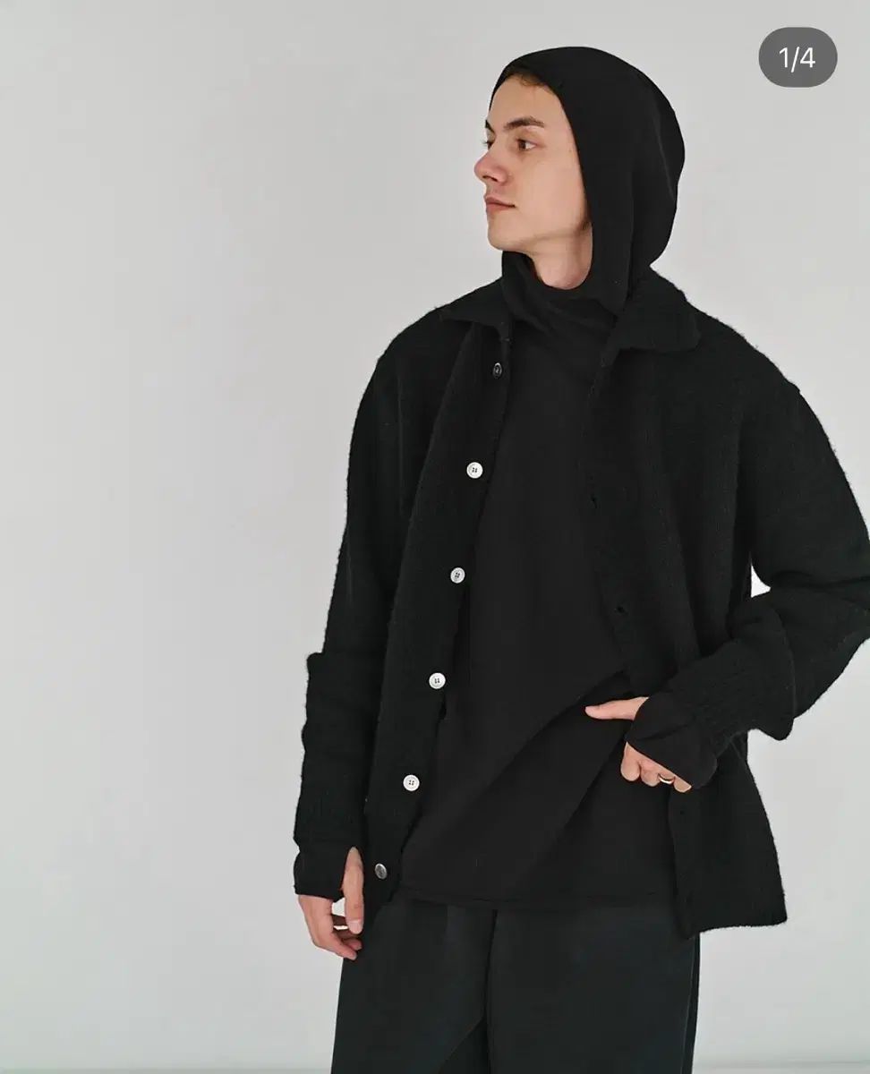 ポールブレーク Brushed Shetland Wool Cardigan 2