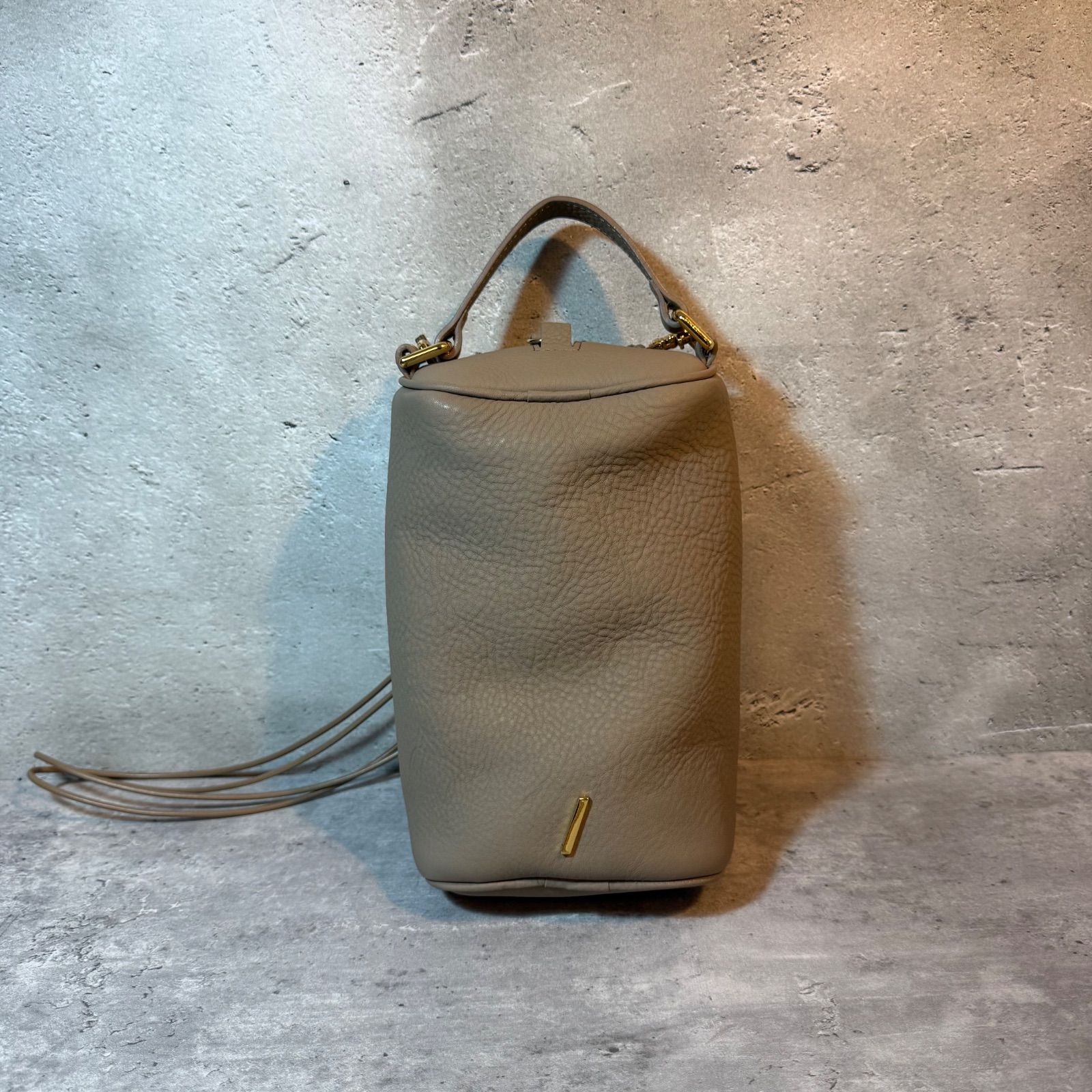 未使用級✨ITTI × styling/ イッチ × スタイリング 2WAY ショルダーバッグ ハンドバッグ 高級レザー ベージュ系 美品 Fl-1107