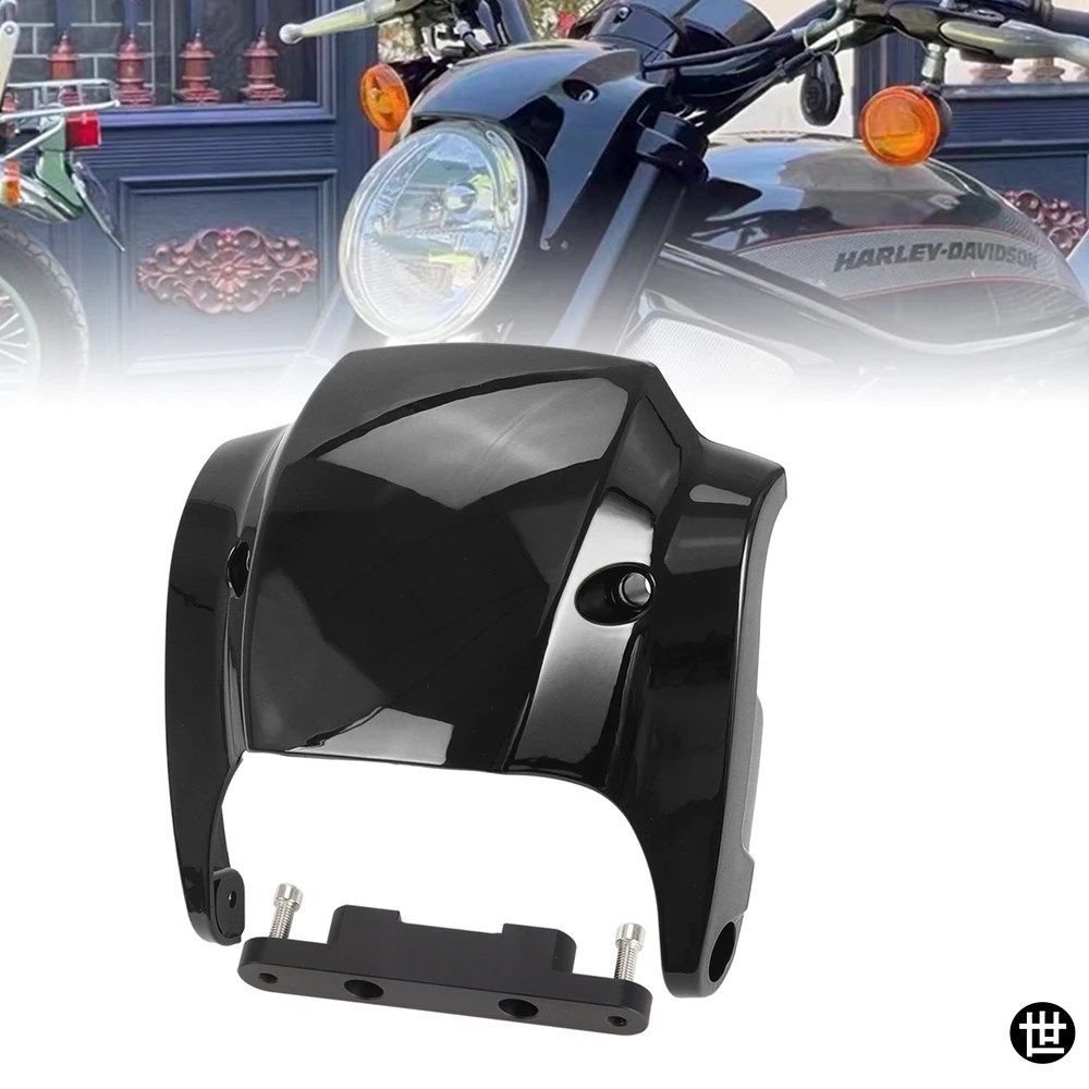 ハーレー Vロッド ナイトロッド VRSCD VRSCF 02-11 用ブラックヘッドライトフェアリングカバー