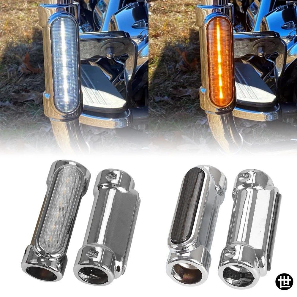 ハーレー用ウインカーバイクツーリングモトバンパーライトオートバイバースイッチバックドライビングライトホワイトアンバーLEDクラッシュ