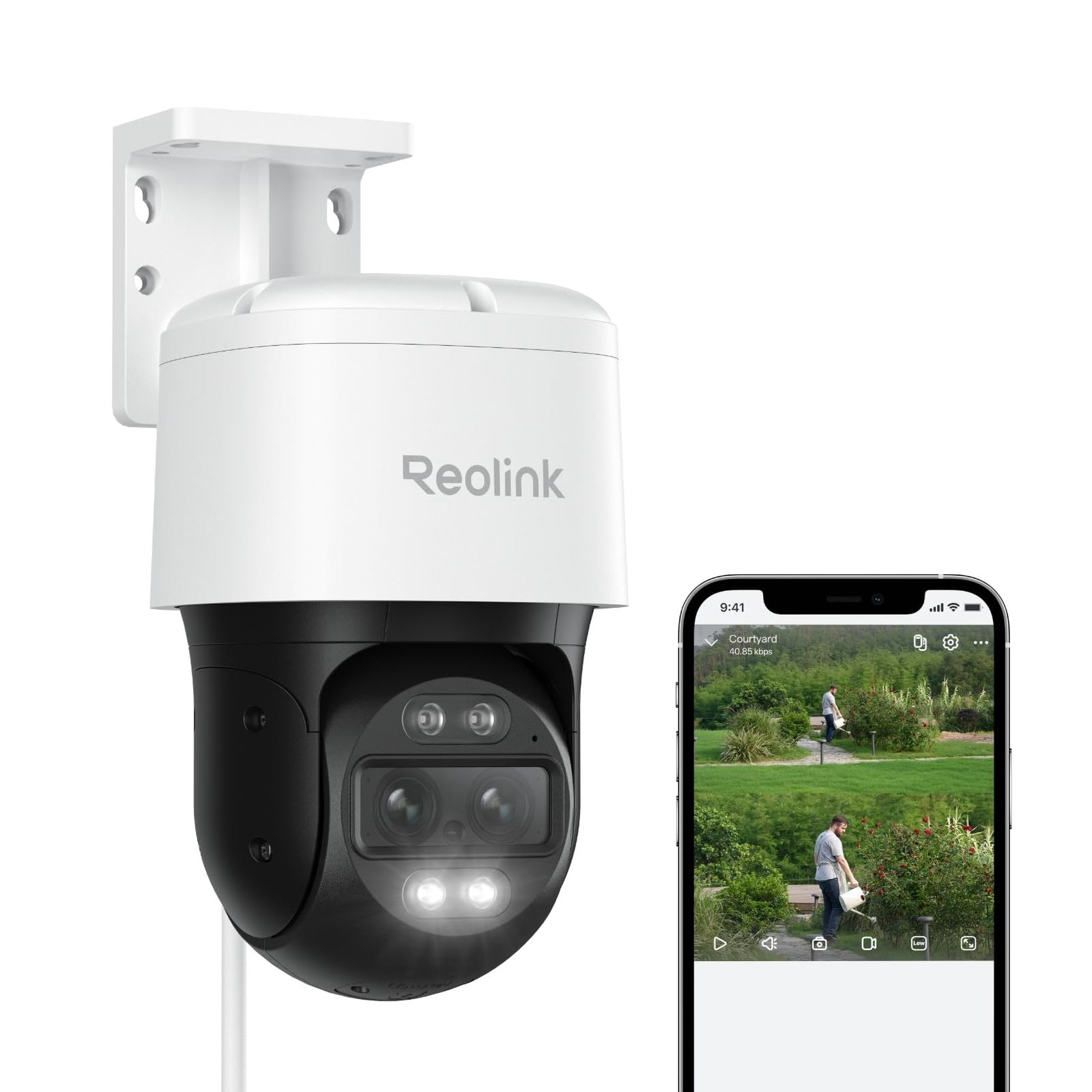 【新品】Reolink 防犯カメラ 屋外 PoE給電 4K 800万画素 5倍ハイブリッドズーム PTZ首振り 360度全方位 自動追尾と復帰 IPカメラ AI人/車両/動物検知 有線接続 監視カメラ 夜間カラー撮影 24時間常時録画 遠隔監 c5142435