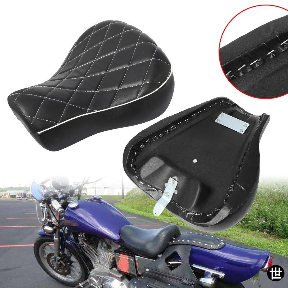 ハーレーダビッドソン スポーツスター 883 1200 1983-2003 2002 用オートバイ ドライバー ライダー ソロシート