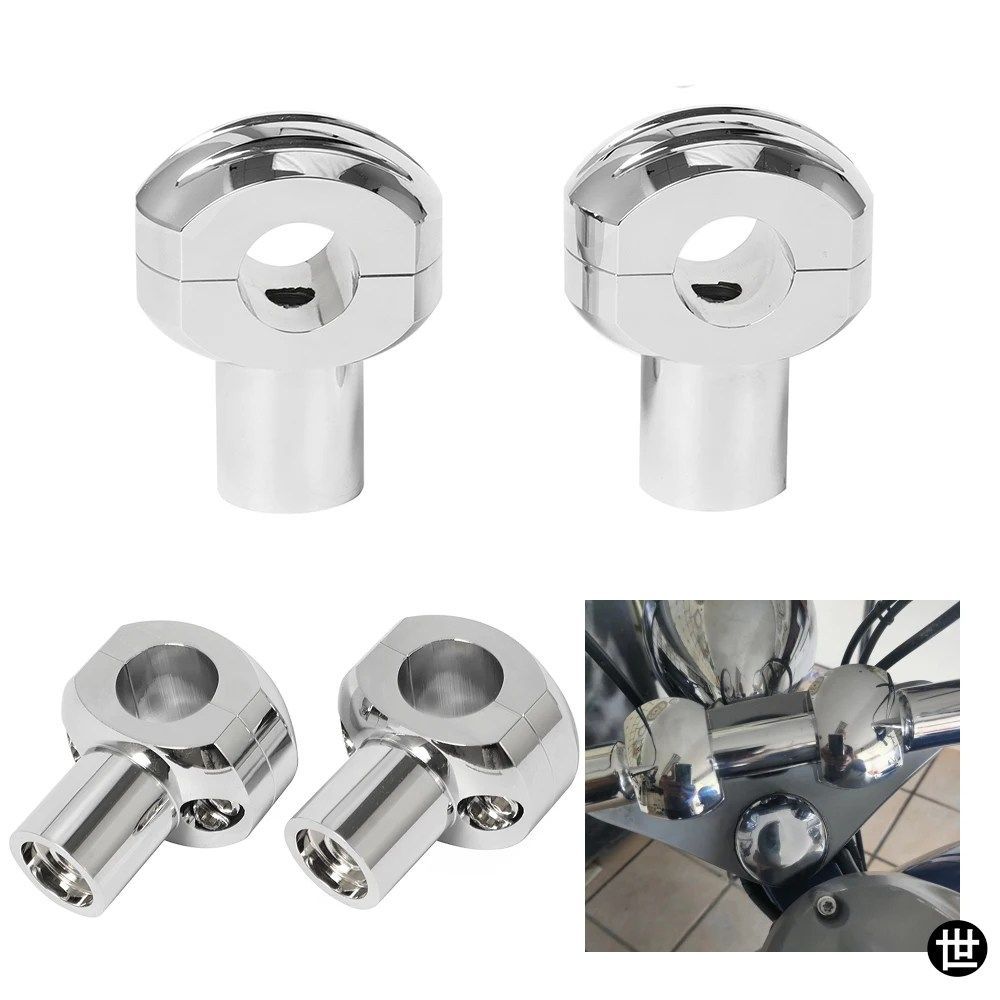 22MM 25MM オートバイハンドルバークランプライザーキットライズバーマウントハーレースポーターホンダスズキカワサキ用