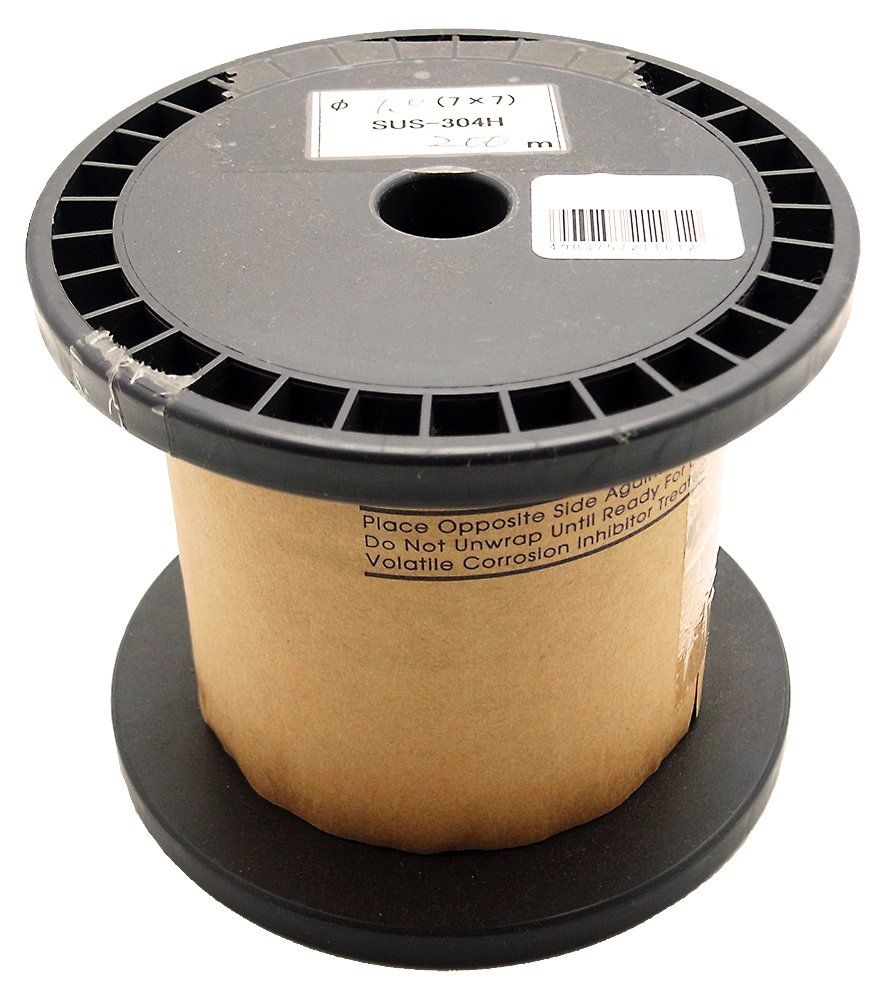 新品 WAKI ステンワイヤーロープ φ1.0X200m