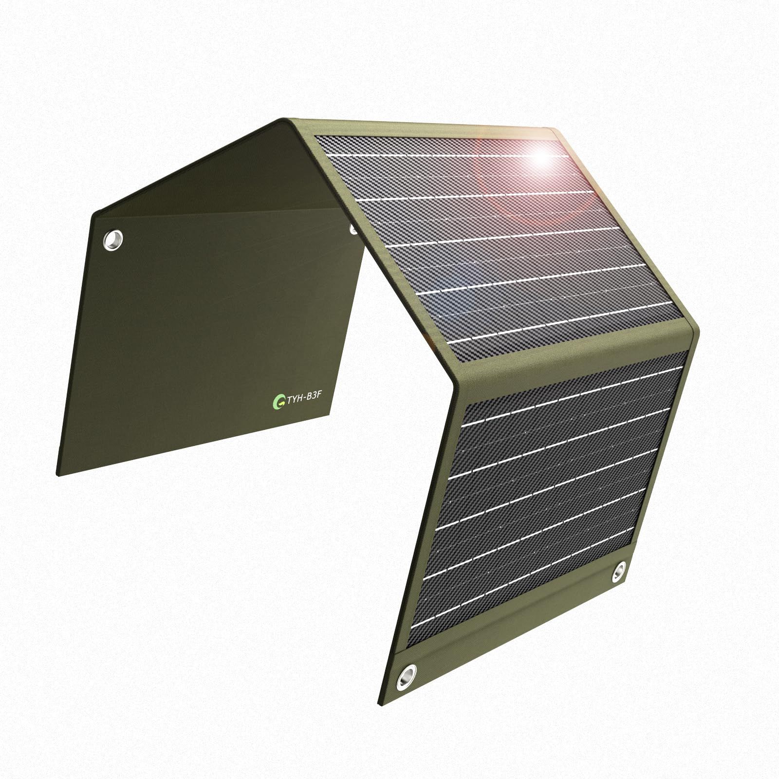 GOODGOODS ソーラーパネル 折りたたみ式 小型 30W アウトドア ソーラーチャージャー USB出力 ポータブル電源 充電器 スマホ タブレット 登山 充電可能 高変換効率 薄型 軽量 コンパクト 防災 キャンプ 車中泊 TYH-B3 5189e06d