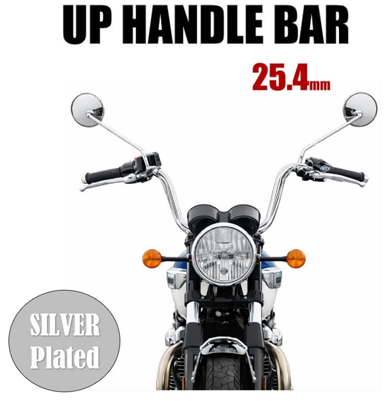 バイク 用 1インチ 汎用 25.4mm アップハンドル バー ドラッグスター 400 1100 ドリフター 400 シャドウ レブル 250 レブル 500 社外品 (シルバーメッキ)as 7ed65b7d バイク 用 1インチ 汎用 25.4mm アップハンドル バー ドラッグスター 400 1100 ドリフター 400 シャドウ レブル 250 レブル 500 社外品 (シルバーメッキ)as 7ed65b7d
