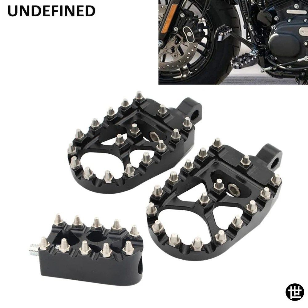 MX フットペグ オートバイ フロント リア ワイド フットレスト シフター ペグ ハーレー ツーリング ロードキング ダイナ ファットボーイ ス