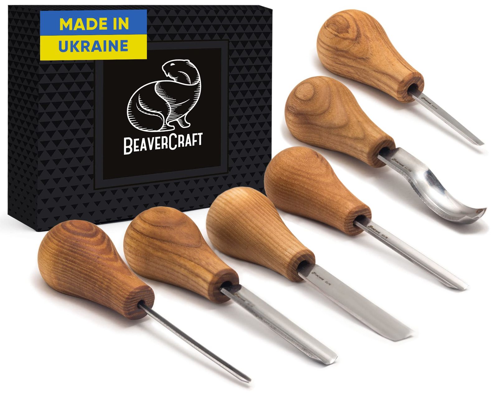 BeaverCraft, ウッドカービングツールSC05 ウッドカービングキット ウッドカービングセット ウッドカービングナイフ ウッドカービングツール ウッドカービングパームチゼルセット ウッドワーキングキット カービングナイフ ウッドワー fc6527ea