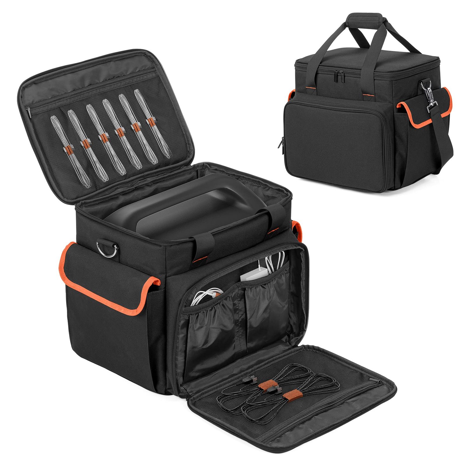 【新品】Trunab ポータブル電源 バッグ Jackery 1000に適合して ポータブル電源 ケース P10 滑り止めパッド付き 防塵 防水 耐衝撃 ポータブル電源 収納バッグ (L(1000Wに対応)) b2be5aed