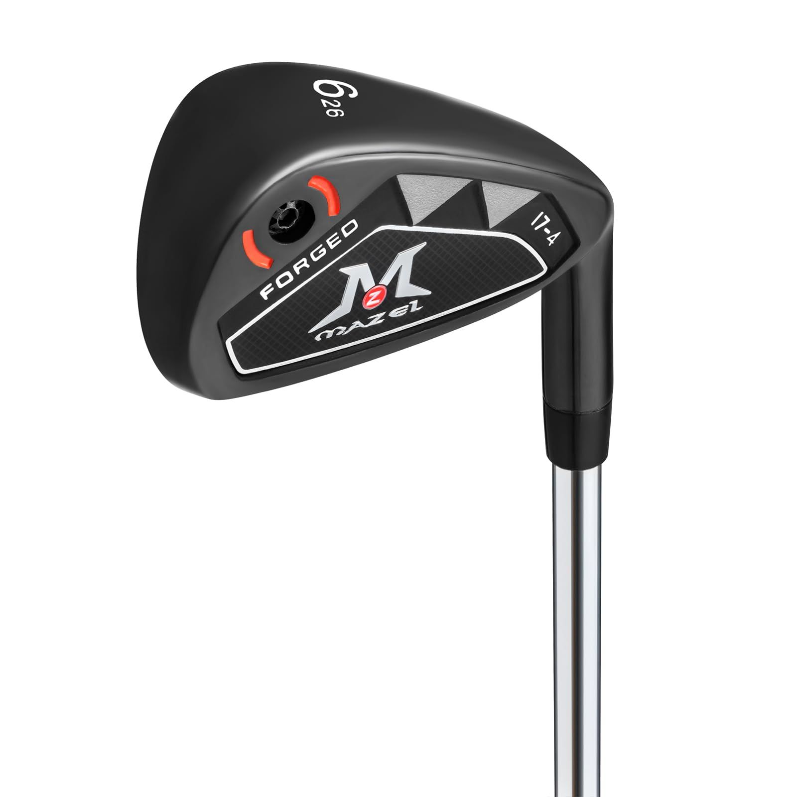 新品 MAZEL (マゼル) FORGED ゴルフ クラブ アイアン スチールシャフト 9本セット または 1、2、3、4、5、6、7、8、9、PW、SW メンズ 右用 バッグなし・クラブのみ (単品 番手:6)