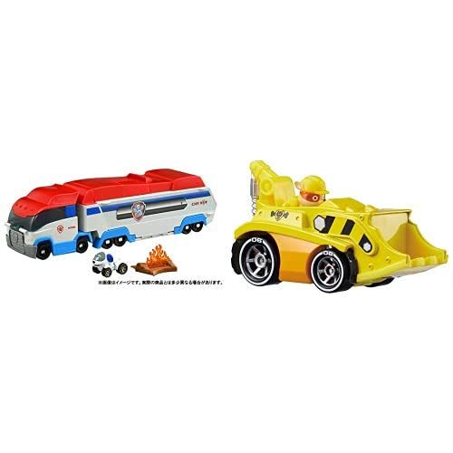 新品 パウ・パトロール パウっと出動! パウパトローラーとパウ･パトロール ダイキャストビークル ラブル パワーブルドーザーのセット