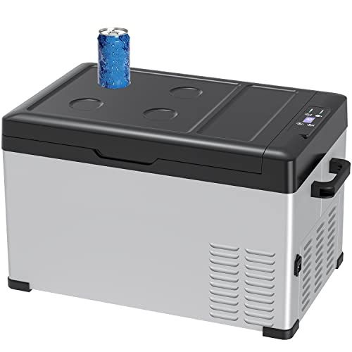 【新品】Sumeriy 車載冷蔵庫 30L -20℃?20℃ 急速冷凍 大容量 省エネ 2WAY電源対応 DC12V24V/AC100V 車載家庭両用 静音 スマート管理 低電圧保護 ポータブル冷蔵庫 日本語版取扱説明書付属 162c407c