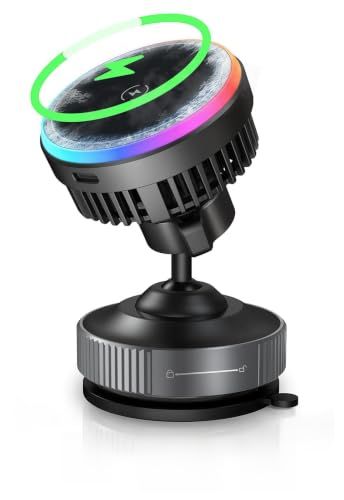 【半導体冷却でスマホ発熱対策】Boleve車載スマホホルダー MagSafe対応 Qi2 15W急速充電 ワイヤレス充電器 真空吸盤 N55磁石 360°回転 片手操作 iPhone・Android対応 通勤/ドライブ/長距離運転/車内/出張 国内発送