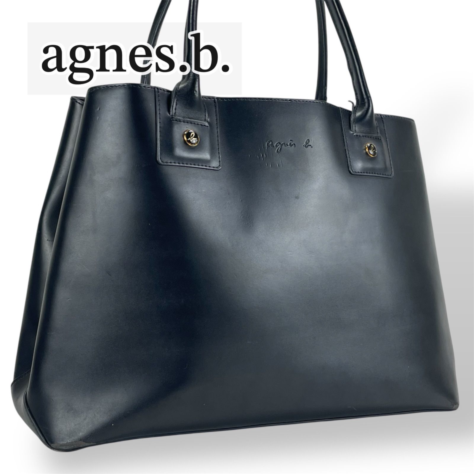 綺麗め】agnes b. アニエスベー トートバッグ ハンドバッグ ショルダー