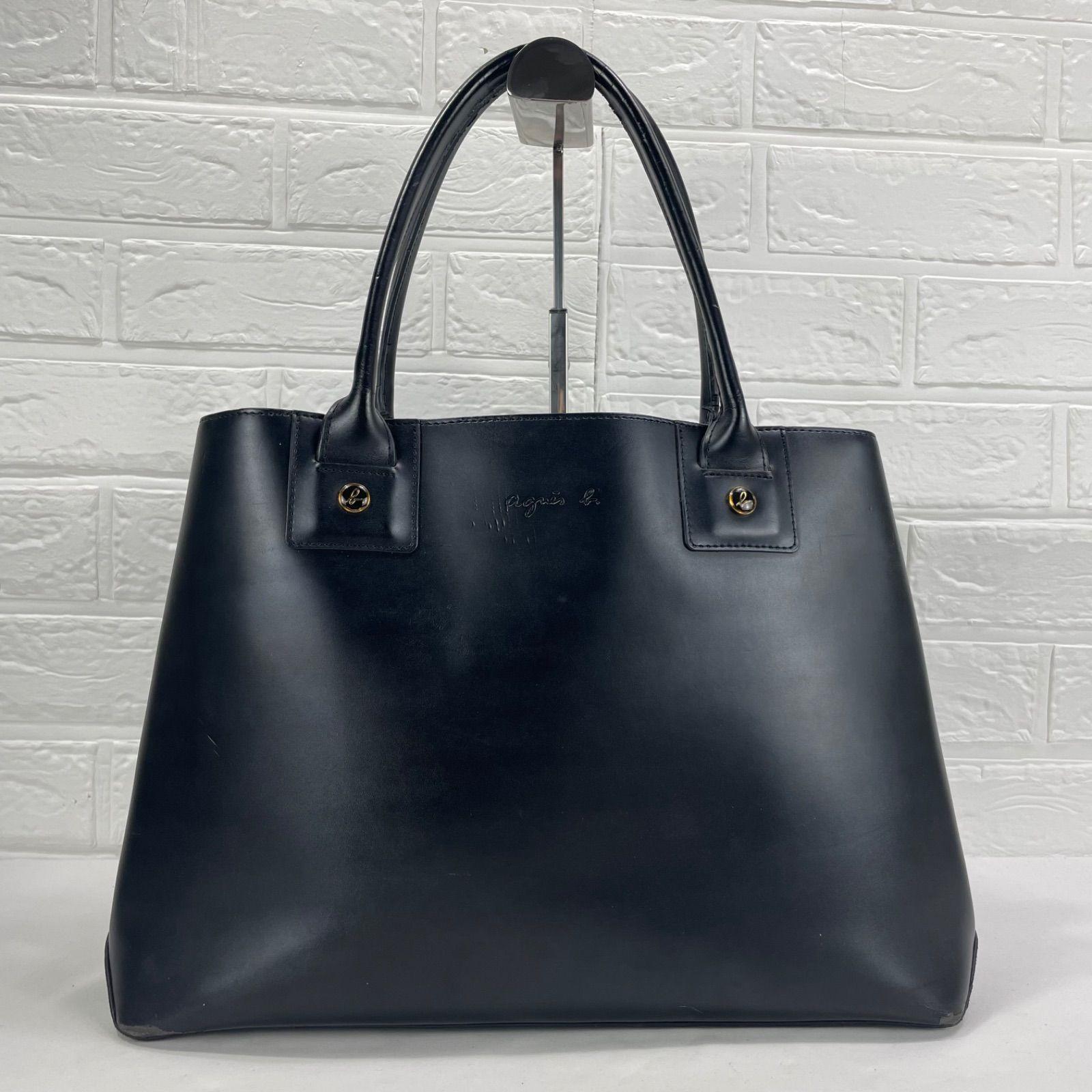 綺麗め】agnes b. アニエスベー トートバッグ ハンドバッグ ショルダー 