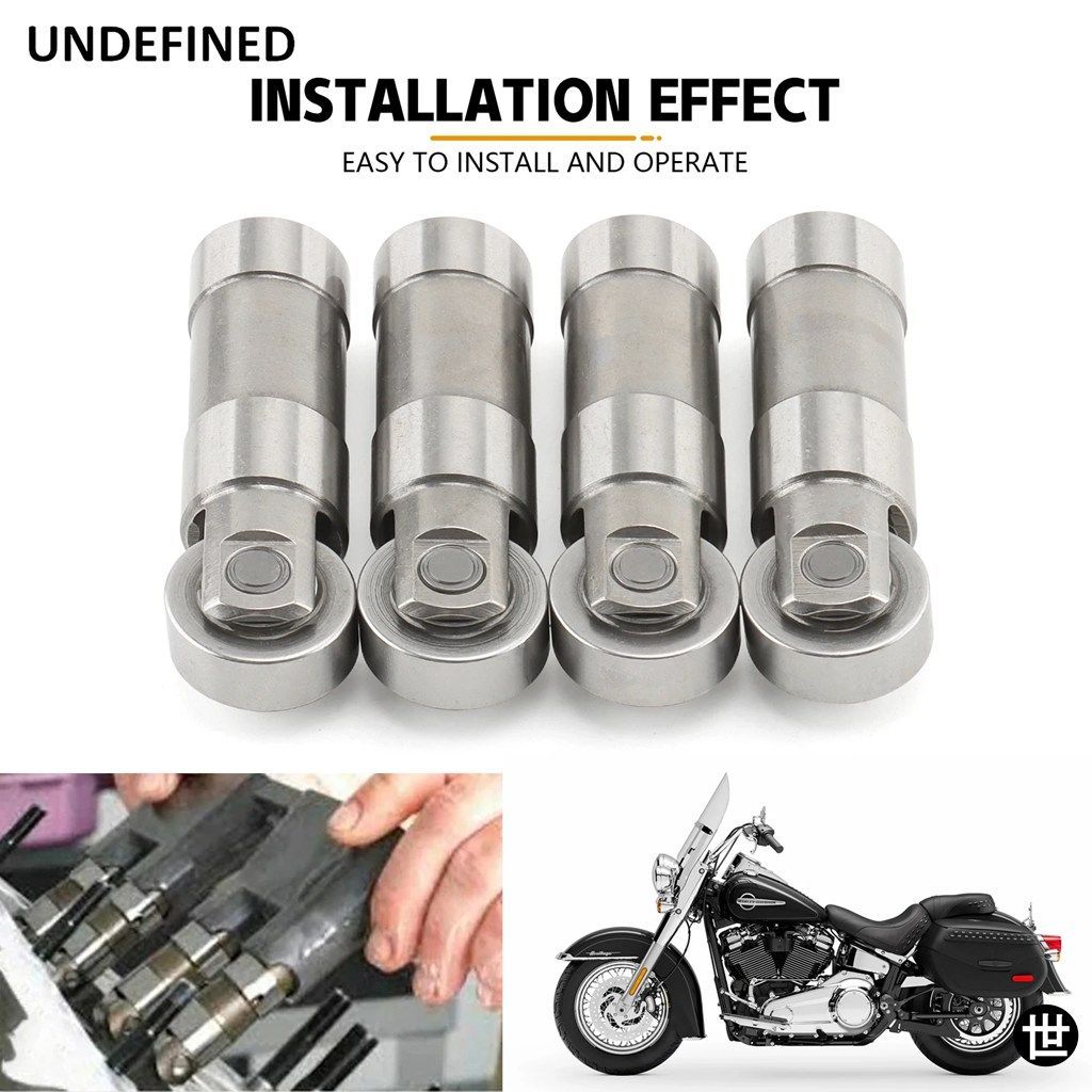 ハーレー 1984-1999 EVO 1340CC DYNA FAT BAD BOY ELECTRA GLIDE WIDE GLIDE 用 4X ローラーリフター油圧タペットセット 18523-86B