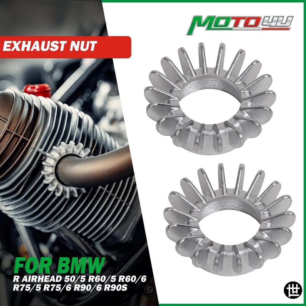 BMW R AIRHEAD 50/5 R60/5 R60/6 R75/5 R75/6 R90/6 R90S用エキゾーストナット 2個 バイク用エキゾーストパイプナット