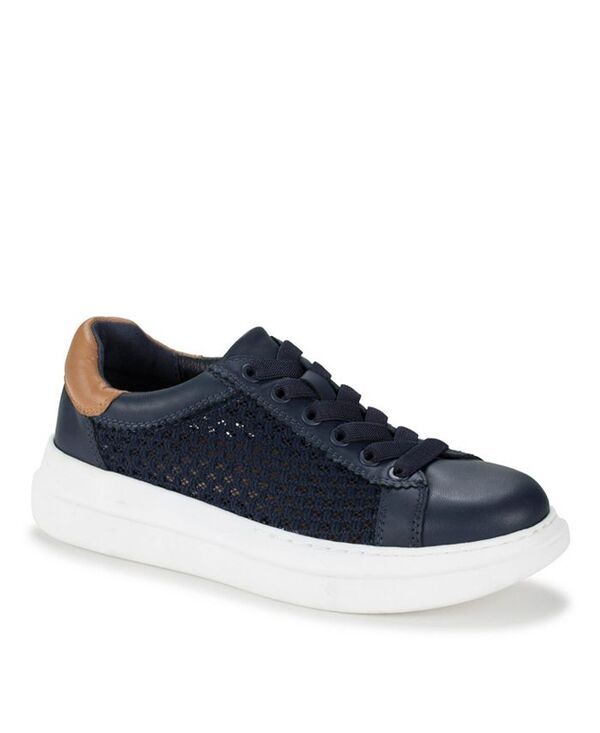 ベアトラップス レディース シューズ スニーカー レース Baretraps Womens Origins Tiara LaceUp Sneakers Navy Leather ネイビー