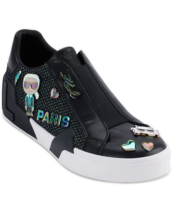 カール ラガーフェルド レディース シューズ スニーカー KARL LAGERFELD PARIS Womens Mavise SlipOn Sneakers BlackMulti ブラック