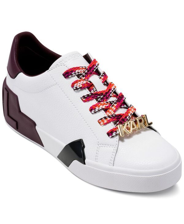 カール ラガーフェルド レディース シューズ スニーカー レース KARL LAGERFELD PARIS Womens Melora LaceUp Sneakers Bright WhiteNavy
